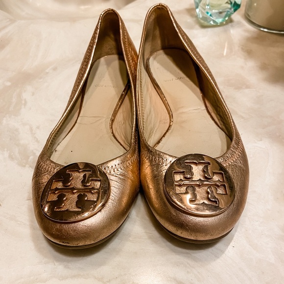 Tory Burch Shoes - Tory Burch Flats-Rose Gold